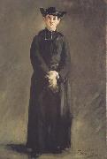 Edouard Manet Portrait de l'abbe Hurel (mk40) oil painting